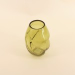 Vase en verre rouge 22 cm, design moderne | Hashtag Déco