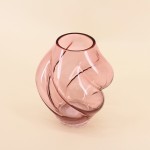 Vase en verre marron 20cm, élégant et unique | Hashtag Déco