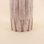 Vase corolle travertin beige ciment | Hashtag Déco