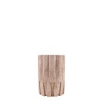 Vase corolle travertin beige ciment | Hashtag Déco