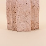 Serre-livres arche travertin beige en ciment | Hashtag Déco