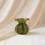 Vase boule plissé verre opaque 11cm | Hashtag Déco