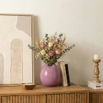 Vase ondulé verre opaque rose 22cm | Hashtag Déco