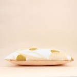 Coussin matelassé feuillage vert coton 40x60cm | Hashtag Dé