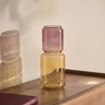 Vase coloré en céramique jaune et rose 20cm | Hashtag Déco