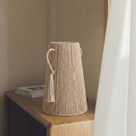 Vase en corde beige 29cm pour une touche naturelle | Hashtag Déco