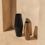 Vase design métal doré 50cm pour intérieur chic | Hashtag Déco