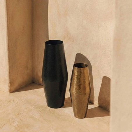 Vase design métal noir 65cm | Hashtag Déco