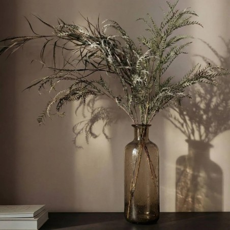 Vase verre marron 30cm, élégance moderne | Hashtag Déco