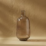 Vase dame jeanne verre recyclé marron 60cm | Hashtag Déco