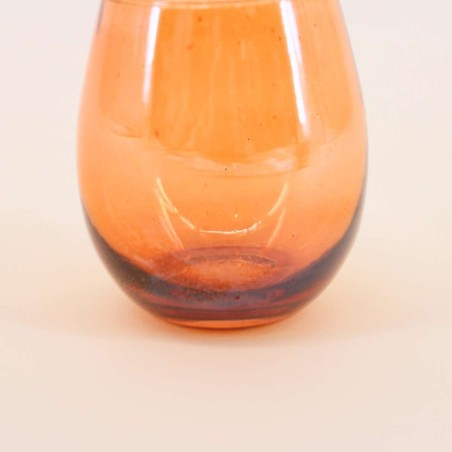 Photophore en verre irisé 11cm, charme raffiné | Hashtag Déco