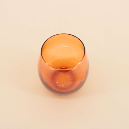 Photophore en verre irisé 11cm, charme raffiné | Hashtag Déco