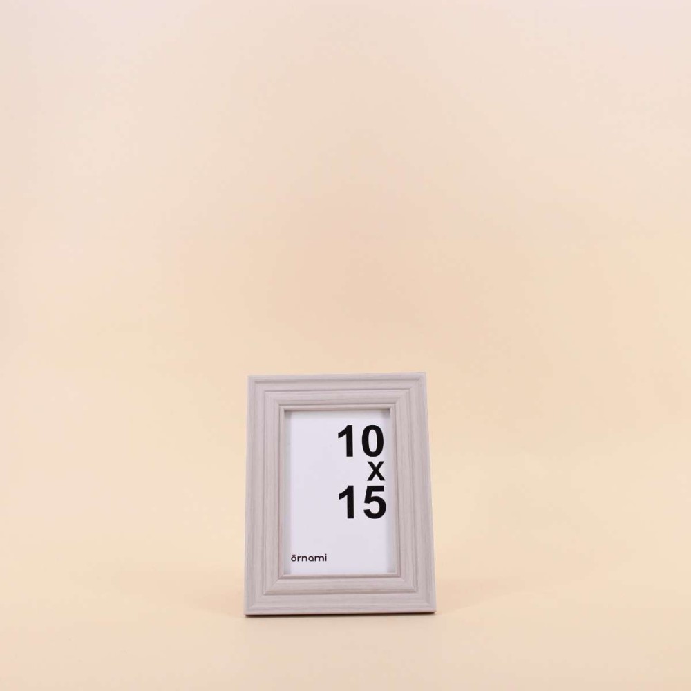 Cadre photo gris en MDF 10x15cm élégant | Hashtag Déco