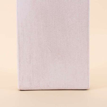 Vase géométrique en grès neutre 48cm | Hashtag Déco