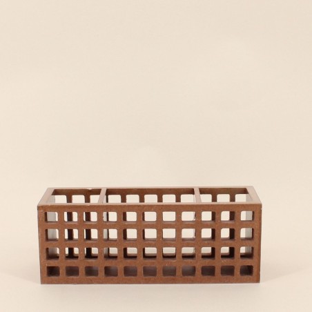Boite rangement bureau bois 24cm naturel | Hashtag Déco