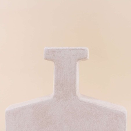 Vase design flacon grès neutre 30cm | Hashtag Déco