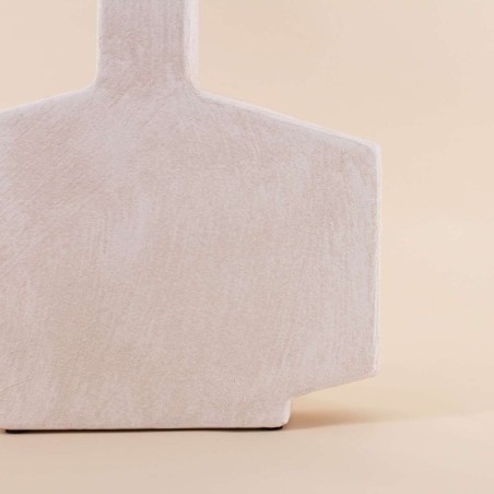 Vase design flacon grès neutre 30cm | Hashtag Déco