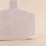 Vase design flacon grès neutre 30cm | Hashtag Déco