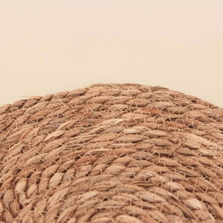 Sets de table ronds naturels beige 33cm | Hashtag Déco