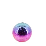 Boule à facettes bleu violet verre 30cm | Hashtag Déco