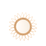 Miroir en rotin rond 30cm naturel | Hashtag Déco