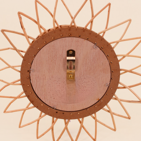 Miroir en rotin rond 30cm naturel | Hashtag Déco