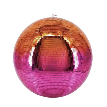 Boule à facettes XL rose doré verre 60cm | Hashtag Déco