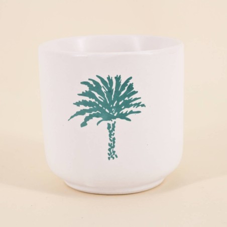 Bougie parfumée céramique vert foncé | Hashtag Déco