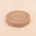 Coffret bambou beige sets et dessous verre | Hashtag Déco