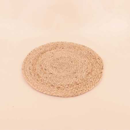 Coffret bambou beige sets et dessous verre | Hashtag Déco