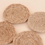 Coffret bambou beige sets et dessous verre | Hashtag Déco