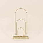 Porte bijoux métal doré 30cm élégant | Hashtag Déco