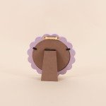 Cadre photo rond violet MDF 10x10cm | Hashtag Déco