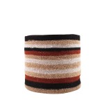 Panier jonc de mer beige marron 33x30cm | Hashtag Déco