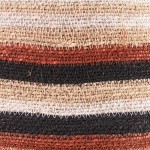 Panier amphore jonc de mer rayé marron beige | Hashtag Déco