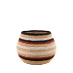 Panier jonc de mer marron beige 39x23cm | Hashtag Déco