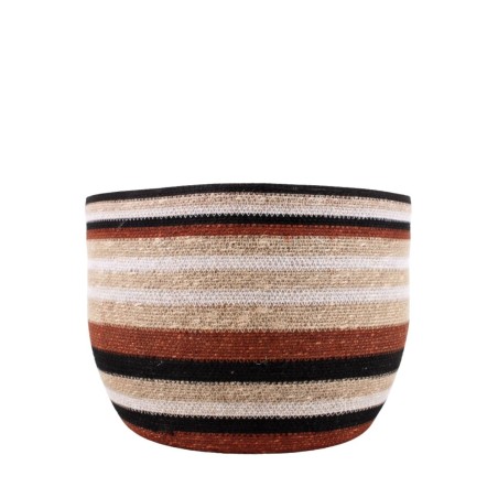 Panier jonc de mer marron beige 50x28cm | Hashtag Déco