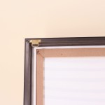 Toile géométrique canvas noir et blanc 60x90cm | Hashtag Déco