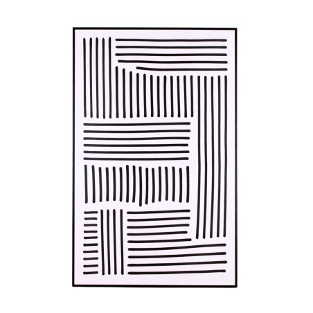 Toile motifs géométriques noir et blanc canvas | Hashtag Déco