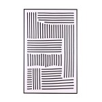 Toile motifs géométriques noir et blanc canvas | Hashtag Déco