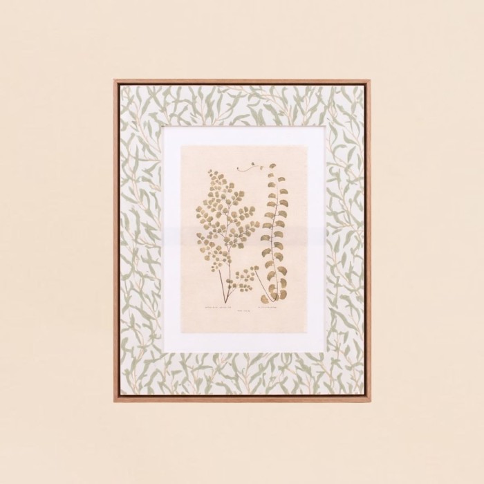 Image encadrée lin vert 45x60cm | Hashtag Déco