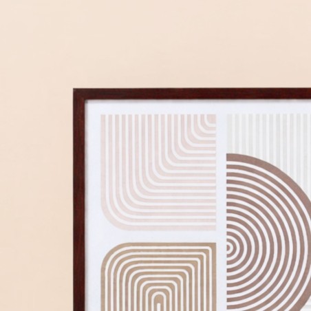 Toile géométrique beige canvas 45x60cm | Hashtag Déco