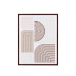 Toile géométrique beige canvas 45x60cm | Hashtag Déco