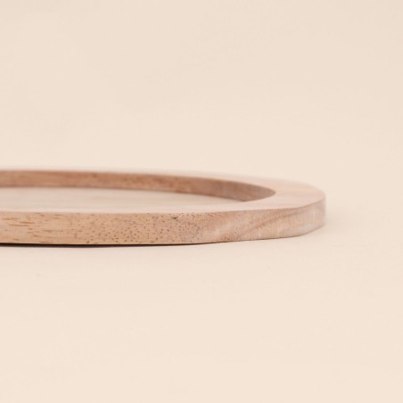 Plateau organique bois naturel 27x19cm | Hashtag Déco