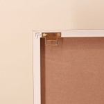 Toile en relief géométrique beige marron 45x60cm | Hashtag Déco