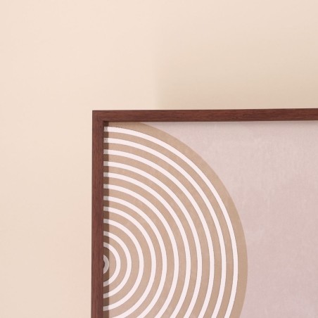 Toile géométrique marron canvas 60x90cm | Hashtag Déco