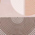 Toile géométrique marron canvas 60x90cm | Hashtag Déco