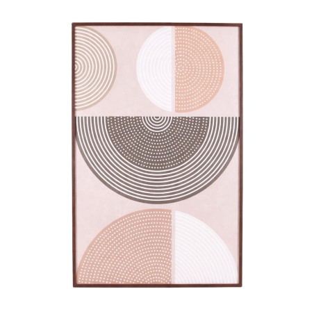 Toile géométrique marron canvas 60x90cm | Hashtag Déco