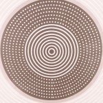 Toile géométrique marron en canvas 60x90 cm | Hashtag Déco