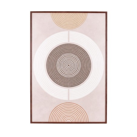 Toile géométrique marron en canvas 60x90 cm | Hashtag Déco